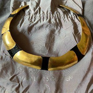 Van Der Straeten Gold & Black Neck Cuff